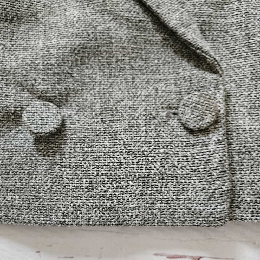 House Of Harlow 1960 Grey Crop Long Sleeve Blazer Size Large - Picture 4 of 7